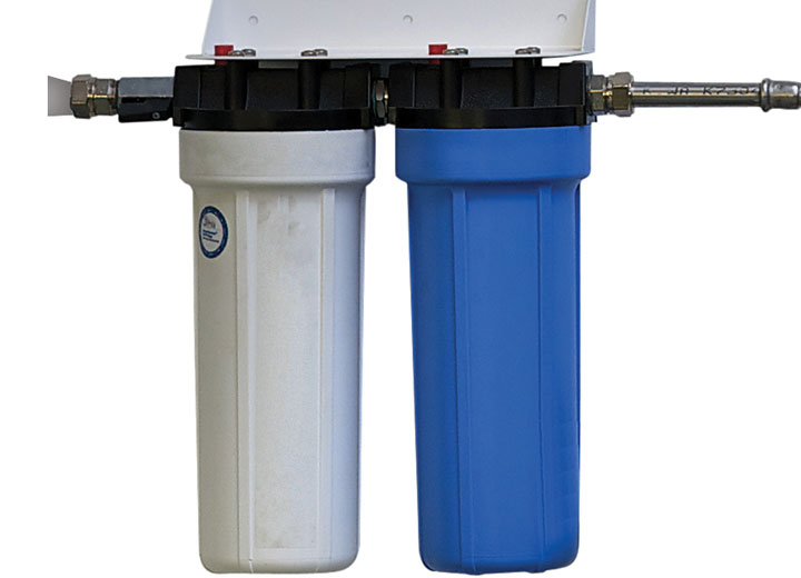 Pre-filtration removes particulate matter and chlorine